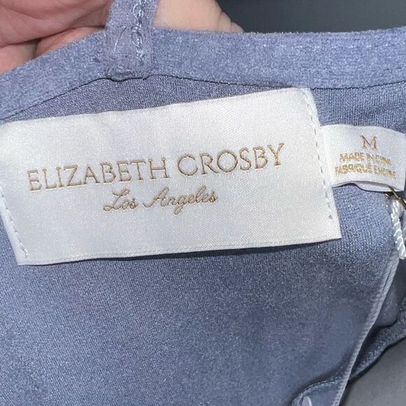 Bishop + Young Elizabeth Crosby Gabrielle Faux Suede Slip Dress (M) - Picture 11 of 11